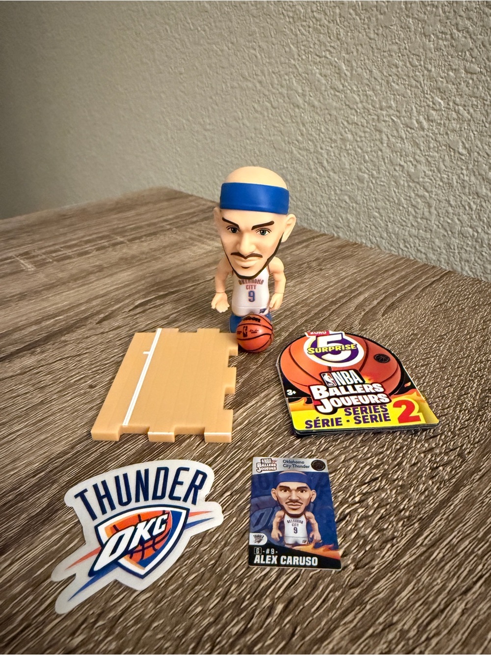 #9 Alex Caruso Oklahoma City Thunder White Jersey NBA Ballers Series 2